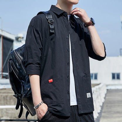 Herren Overshirt Leicht Praktisch mit Taschen