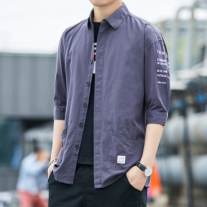 Herren Overshirt Leicht Praktisch mit Taschen