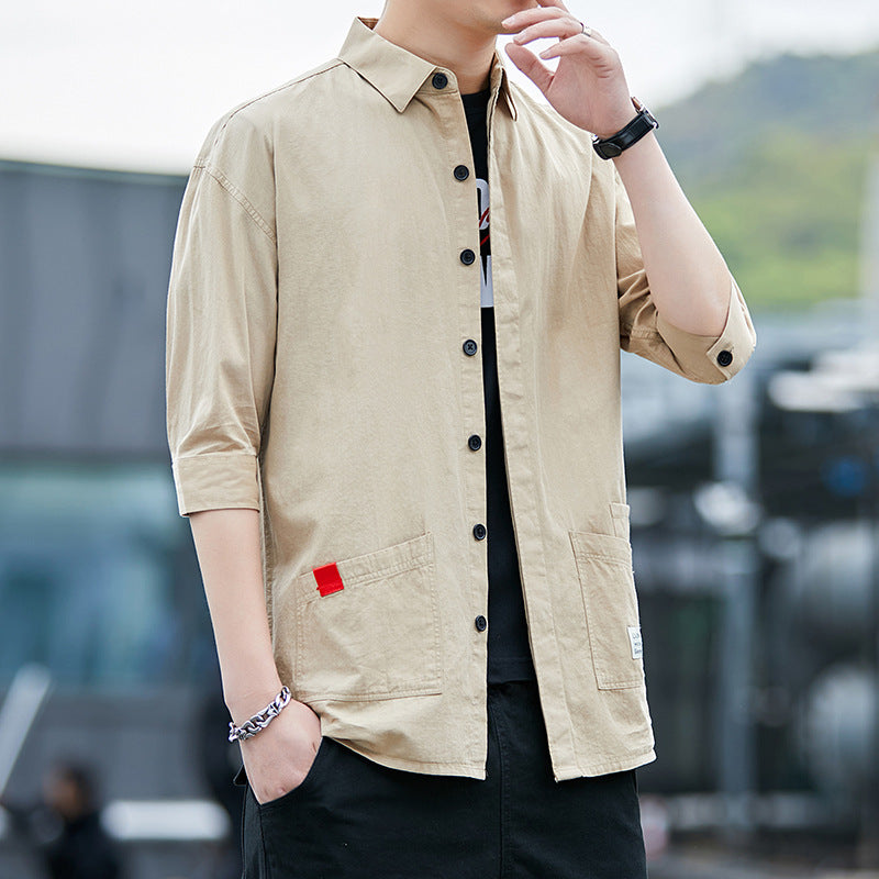 Herren Overshirt Leicht Praktisch mit Taschen