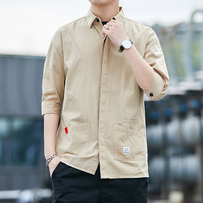 Herren Overshirt Leicht Praktisch mit Taschen