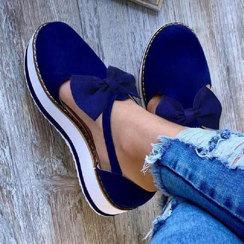 Damen Mokassinschuhe mit Schleife Elegant