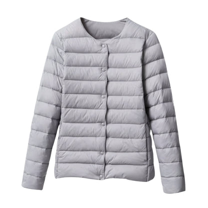 Damen Pufferjacke Leicht Gesteppt Frühlingssaison