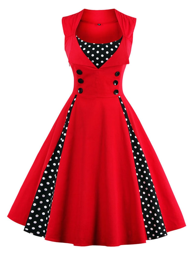 Rockabilly Kleid Retro Damenkleid Glamour Style