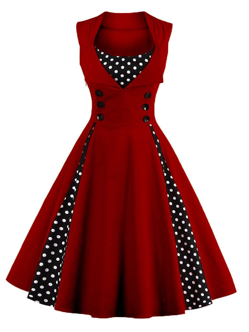 Rockabilly Kleid Retro Damenkleid Glamour Style