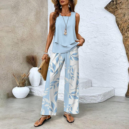 Kleid Set 2-teilig Sommer Trendy Frauen