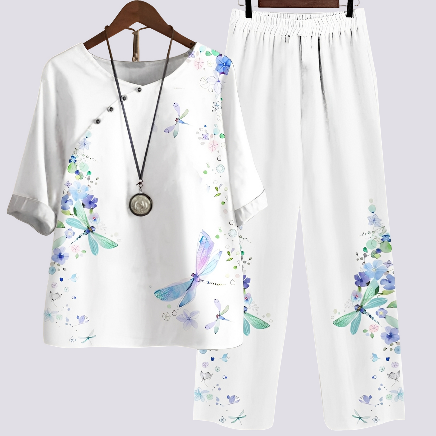 Damen Set mit Print Bequem Stilvoll