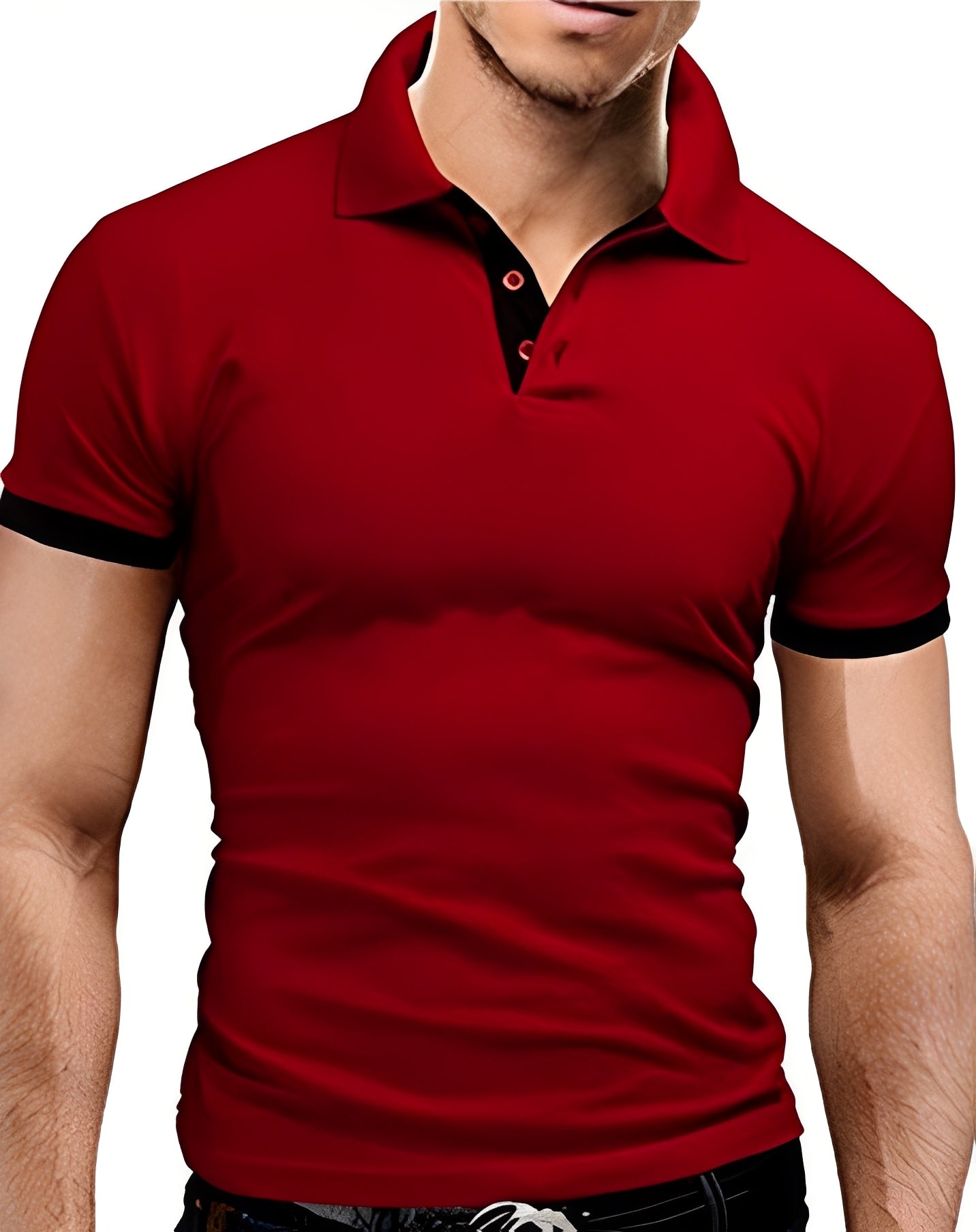 Herren Poloshirt Slim Fit Stilvoll Weißen - BerlinGlamour