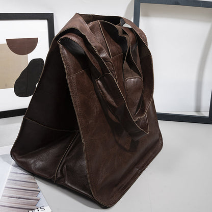 Große Leder-Handtaschen Damen Reise Tasche
