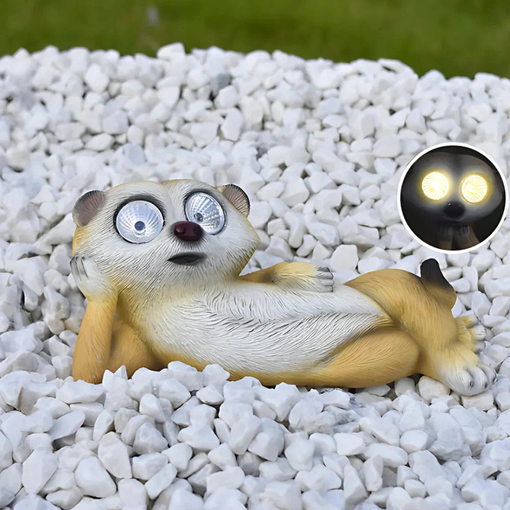 Solare Lichtfiguren Erdmännchen Dekoration Garten