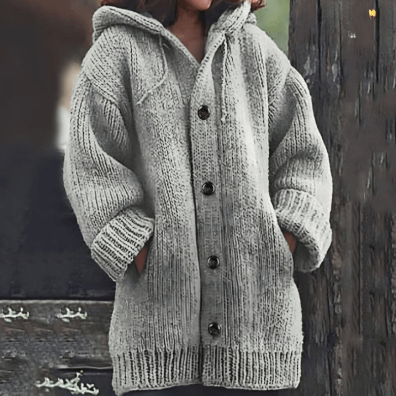 Damen Strickjacke Warm Soft Rosa