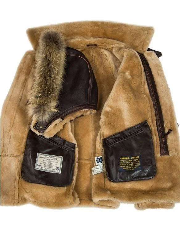 Lederjacke Männer Schwarz Bikerstil