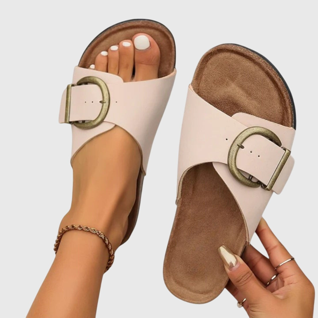 Damen Sandalen Lässig Slip-On mit Schnalle