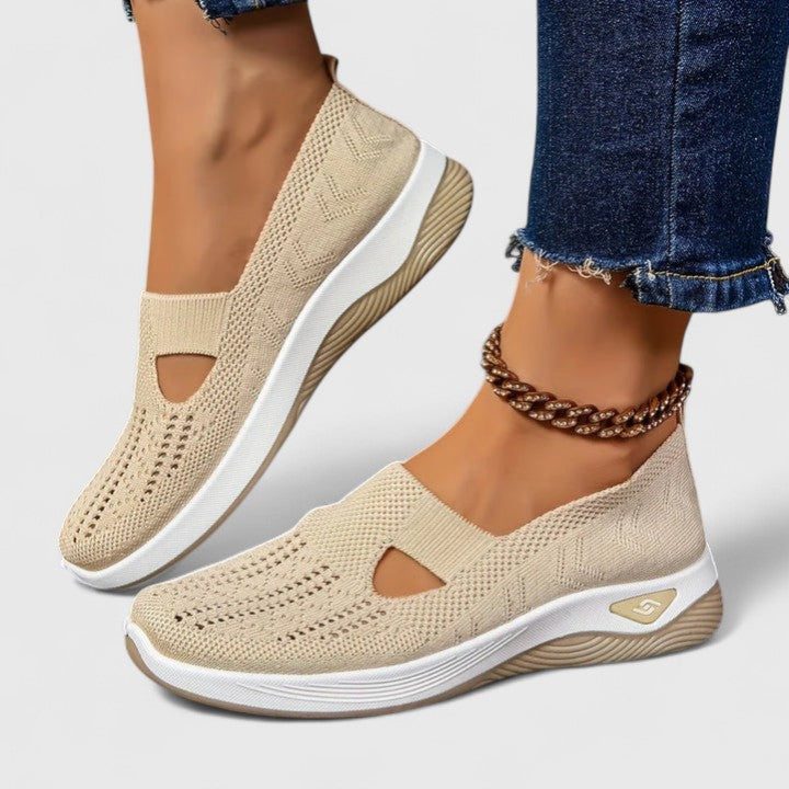 Damen Sneaker Atmungsaktiv Mesh Laufschuhe Bequem