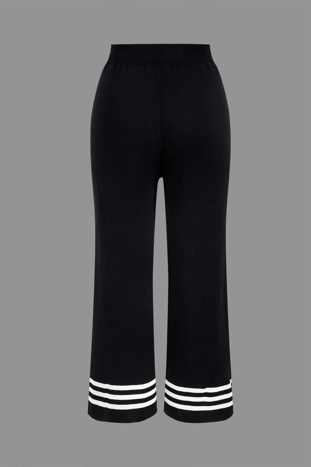 Strick-Zweiteiler-Set Damen Stilvoll Cropped Cardigan Hose