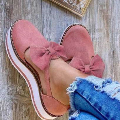 Damen Mokassinschuhe mit Schleife Elegant