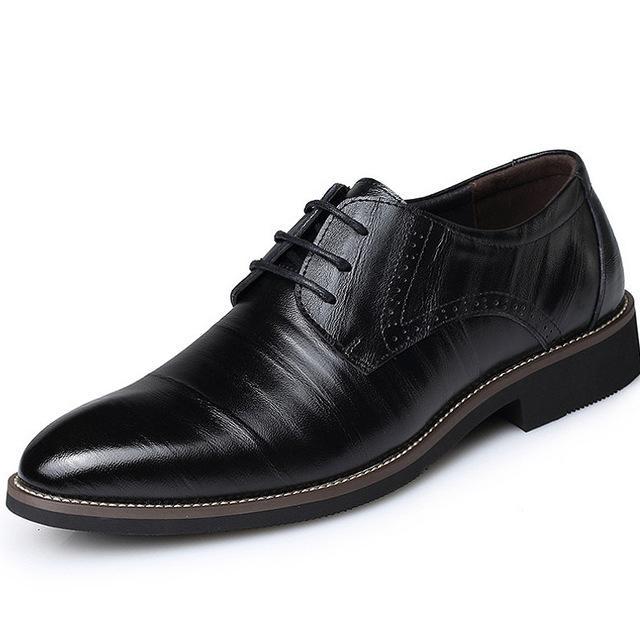 Herren Schnürschuhe Klassisch Elegantes Design Schwarz - BerlinGlamour
