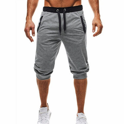 Herren Sportshorts Kapuzenjacke Elastisch Mit Taschen