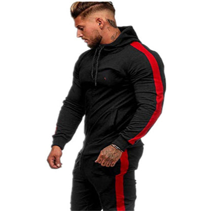 Herren Kapuzenjacke Sportlich Mit Kontrastdetails