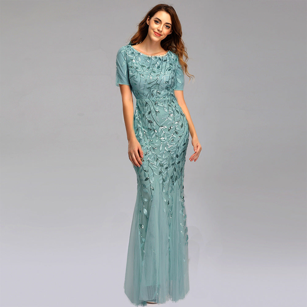 BerlinGlamour Spitzen-Abendkleid