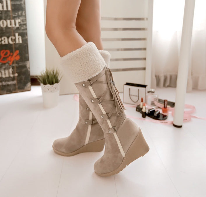 Winterstiefel Frauen Warme Schnee Stiefel Mode - BerlinGlamour