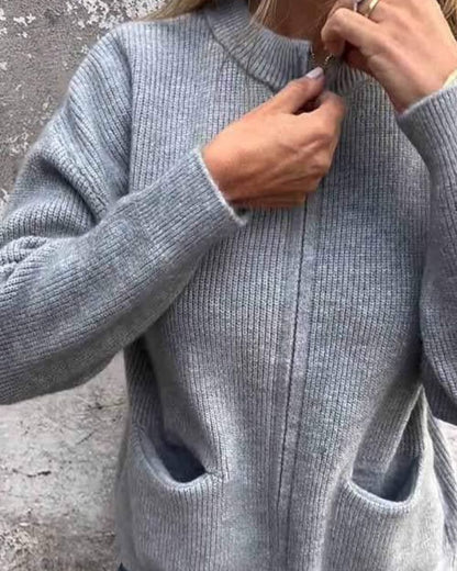 Einfachjacke Damen Klassisch Reißverschluss Modern - BerlinGlamour