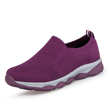 Damen Laufschuhe Bequem Slip-On Schnell Sportschuh