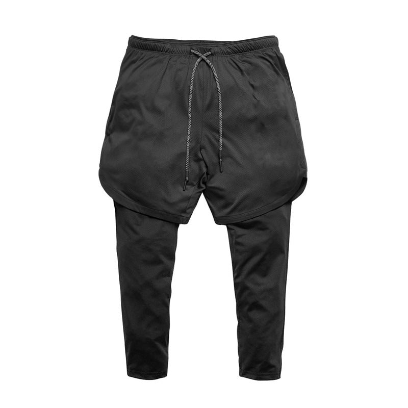 Herren Trainingshosen Elastisch Mit integrierten LeggingsSport