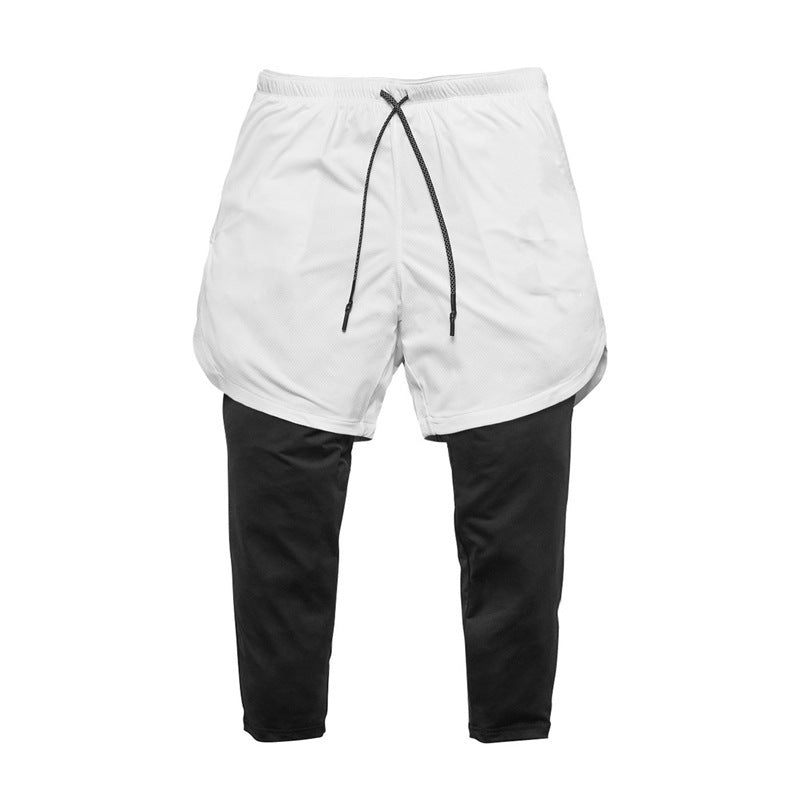 Herren Trainingshosen Elastisch Mit integrierten LeggingsSport