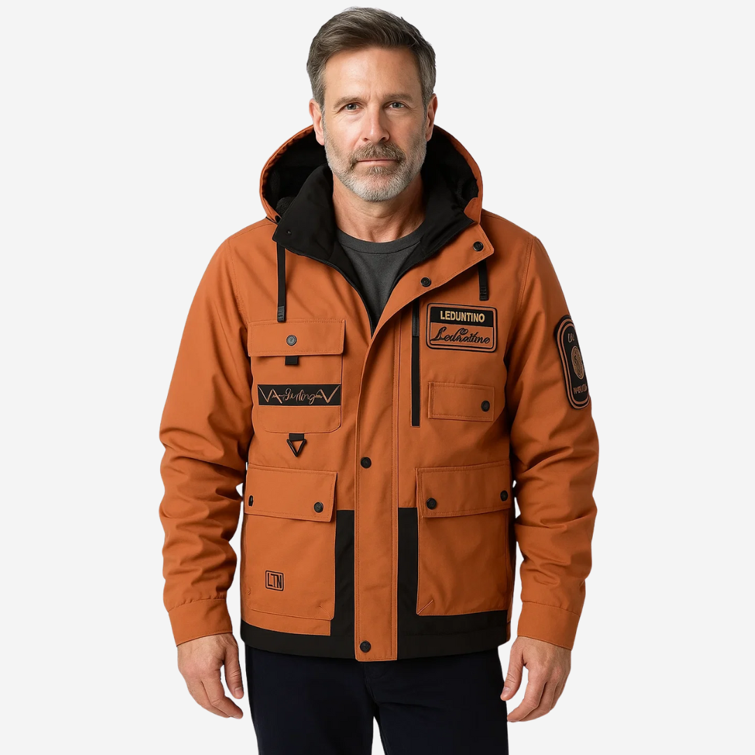 Herren Outdoor-Jacke Warm Gepolstert Abnehmbare Kapuze - BerlinGlamour