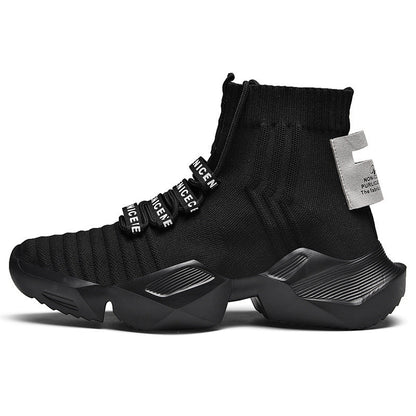 Damen Sneaker High-Top Sportlich Elastisch