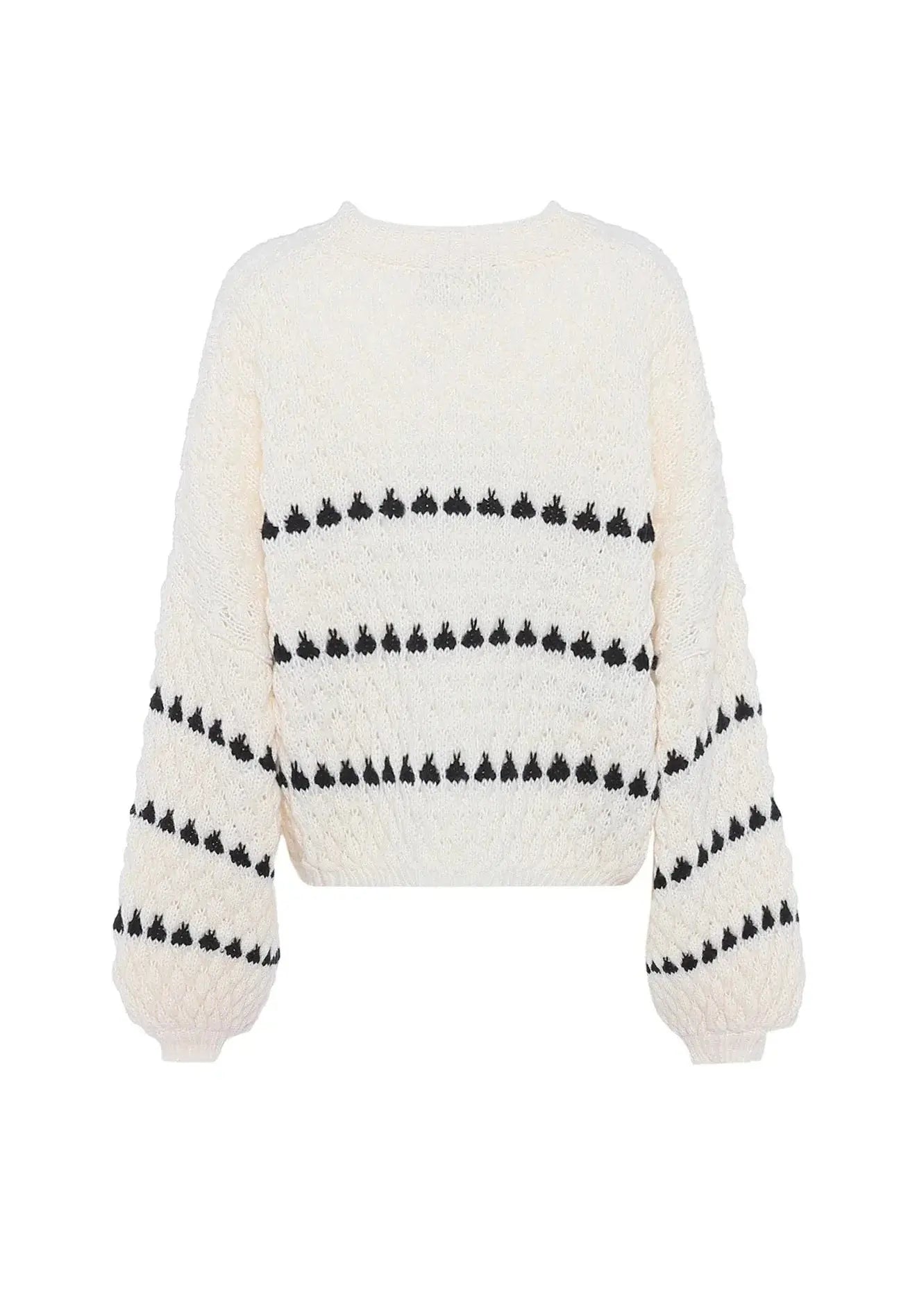Damen Pullover Vanille Elegantes Design - BerlinGlamour