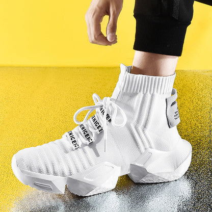 Damen Sneaker High-Top Sportlich Elastisch
