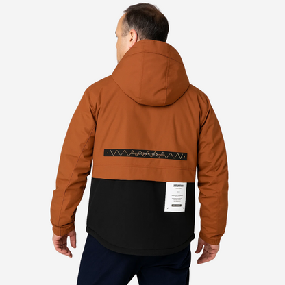 Herren Outdoor-Jacke Warm Gepolstert Abnehmbare Kapuze