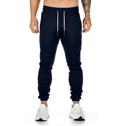 Herren Jogginghose Sportlich Elastisch Reißverschluss Taschen
