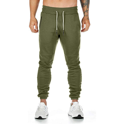 Herren Jogginghose Sportlich Elastisch Reißverschluss Taschen