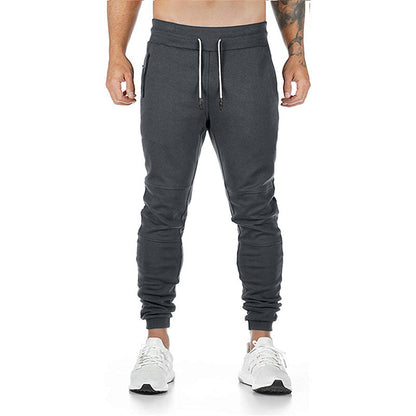 Herren Jogginghose Sportlich Elastisch Reißverschluss Taschen