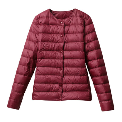 Damen Pufferjacke Leicht Gesteppt Frühlingssaison