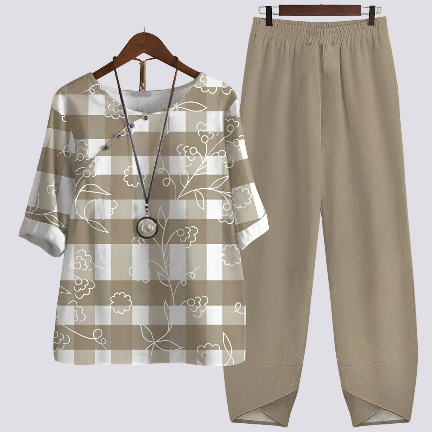 Damen Set mit Print Bequem Stilvoll