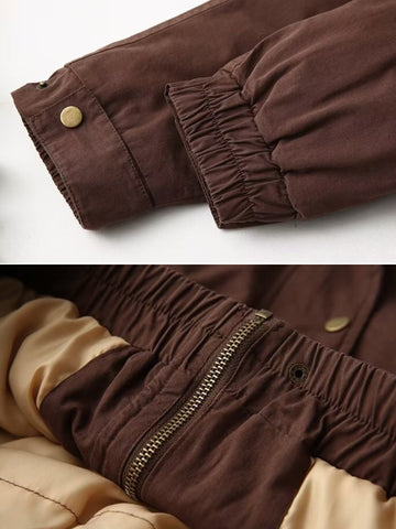Herren Bomberjacke Cord Reißverschluss Casual Mode