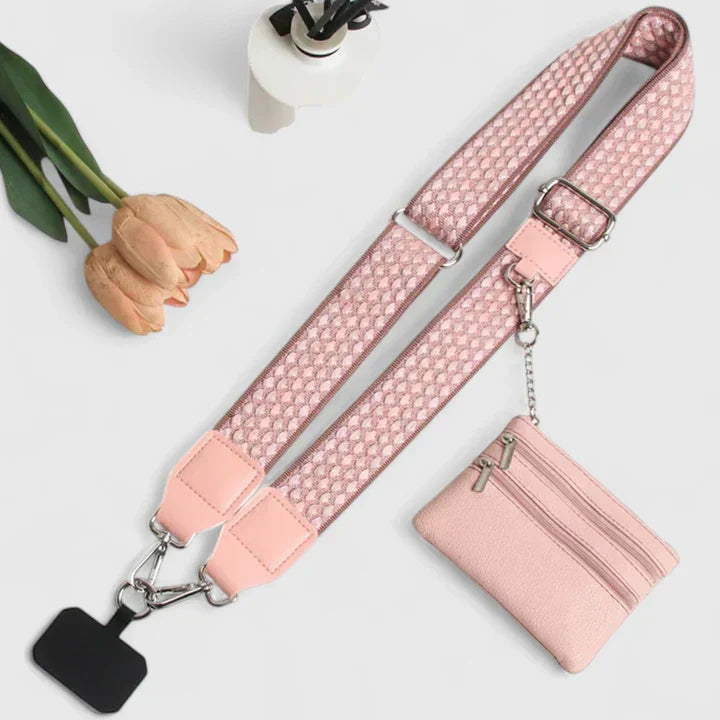 Damen Umhängetasche Elegante Handytasche Leder