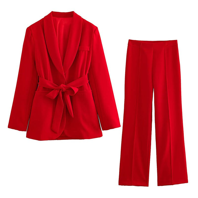 Eleganter Damenanzug 2-teilig mit Blazer und Hose