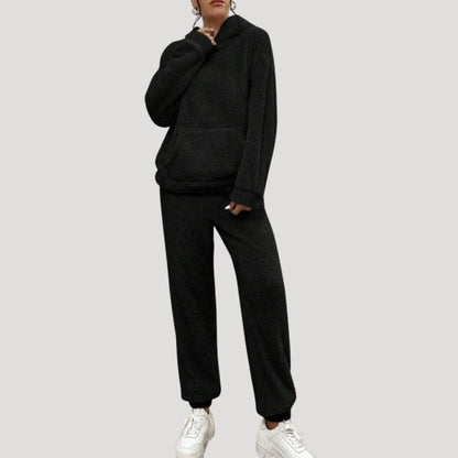 Damen Loungewear Set Frühling Cozy Kapuzen-Outfit
