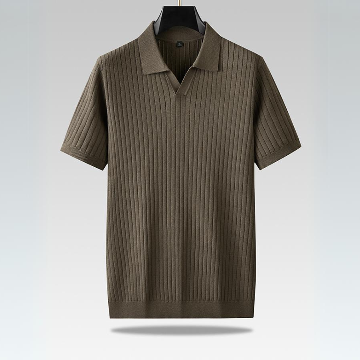 Herren Poloshirt Marineblau Strick Qualität