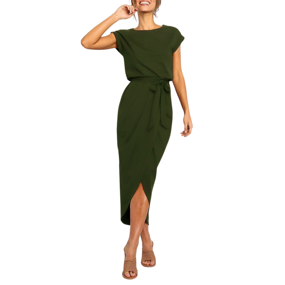 Lässiges Sommerkleid Midi Größe