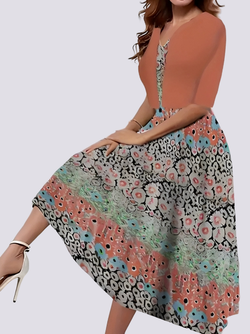 Damen Kleid Set Lang Zweiteilig Elegantes Abendkleid