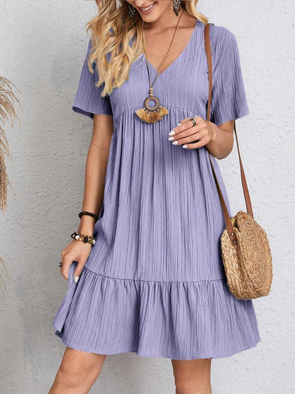 Bequemes Damen Freizeitkleid Locker Sitzend