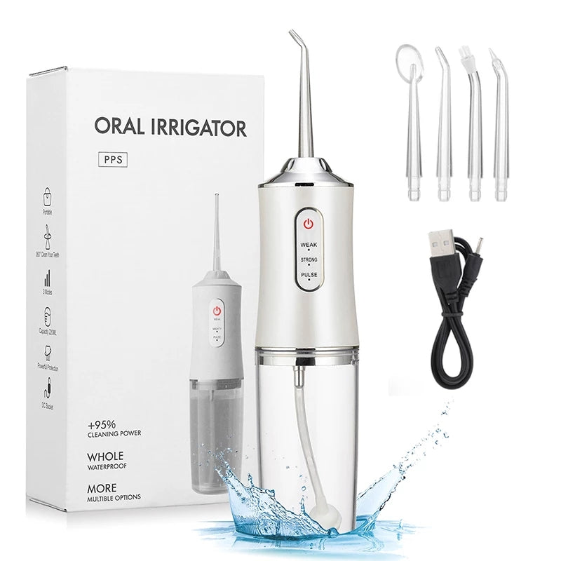 Wasserdichter Dentalreiniger Kabellos Wiederaufladbar
