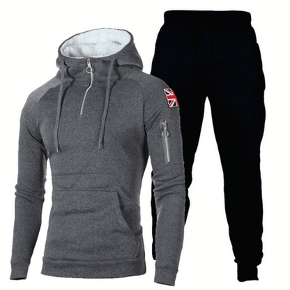 Herren Sportset Hoodie und Jogginghose Hochwertig Funktionell