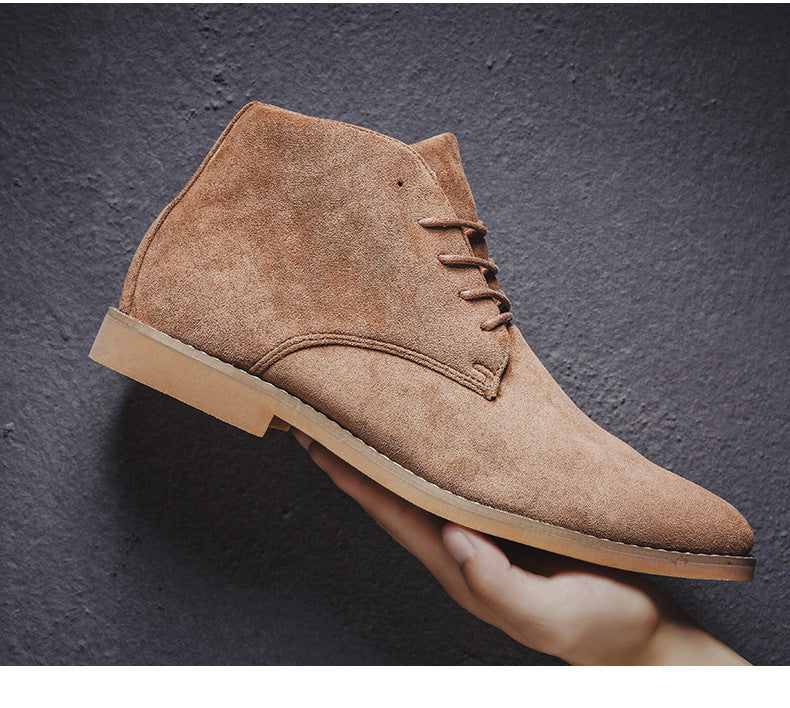 Herrenschuhe Halbhohe Schnürschuhe Braun Mode - BerlinGlamour