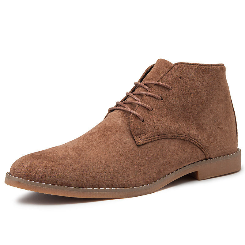 Herrenschuhe Halbhohe Schnürschuhe Braun Mode